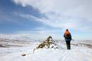06-1420 Cronkley Fell and Noon Hill in Winter from Cairn, Whiteholm Bank, Upper Teesdale, County Durham